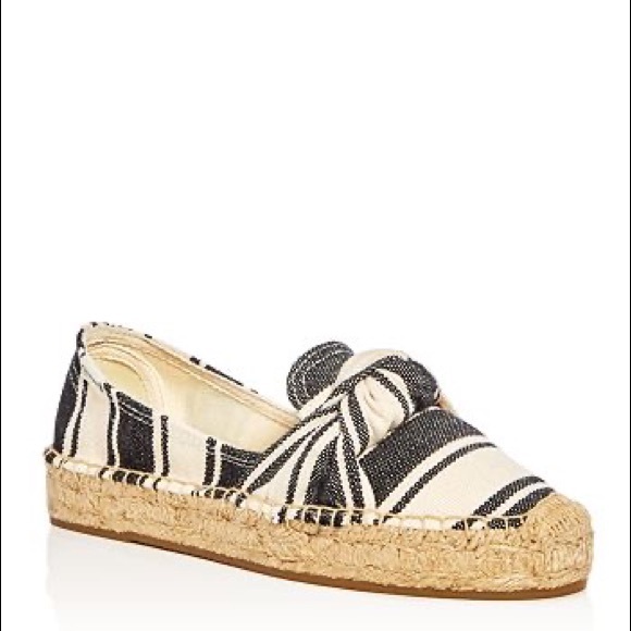 Soludos Knotted Smoking Slipper Platform Espadrille Flats 5 - Picture 1 of 9